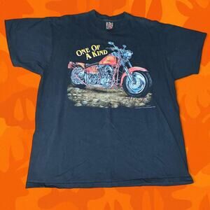 VTG  1994 3D Emblem One Of A Kind Motorcycle Graphic Tee XL